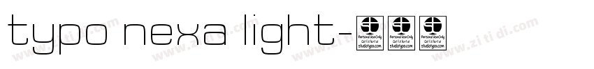 typo nexa light字体转换